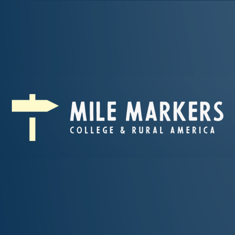 Newsletter logo that reads Mile Markers: College and Rural America